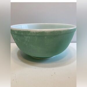 Vtg Green Pyrex Primary Glass Mixing Bowl #403 *READ*  Faded